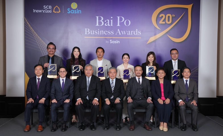 6 ธุรกิจเอสเอ็มอีไทยคว้ารางวัล Bai Po Business Awards by Sasin ครั้งที่ 20  สะท้อนพลังผู้ประกอบการไทยที่พร้อมเติบโตสู่อนาคต