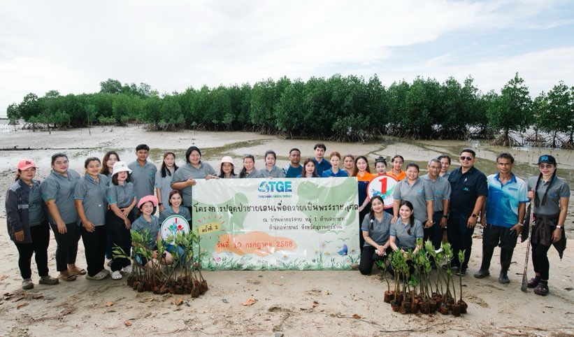 TGE ร่วมกับพันธมิตรปลูกป่าชายเลน ถวายพระราชกุศล เดินหน้ารักษ์โลกอย่างยั่งยืน