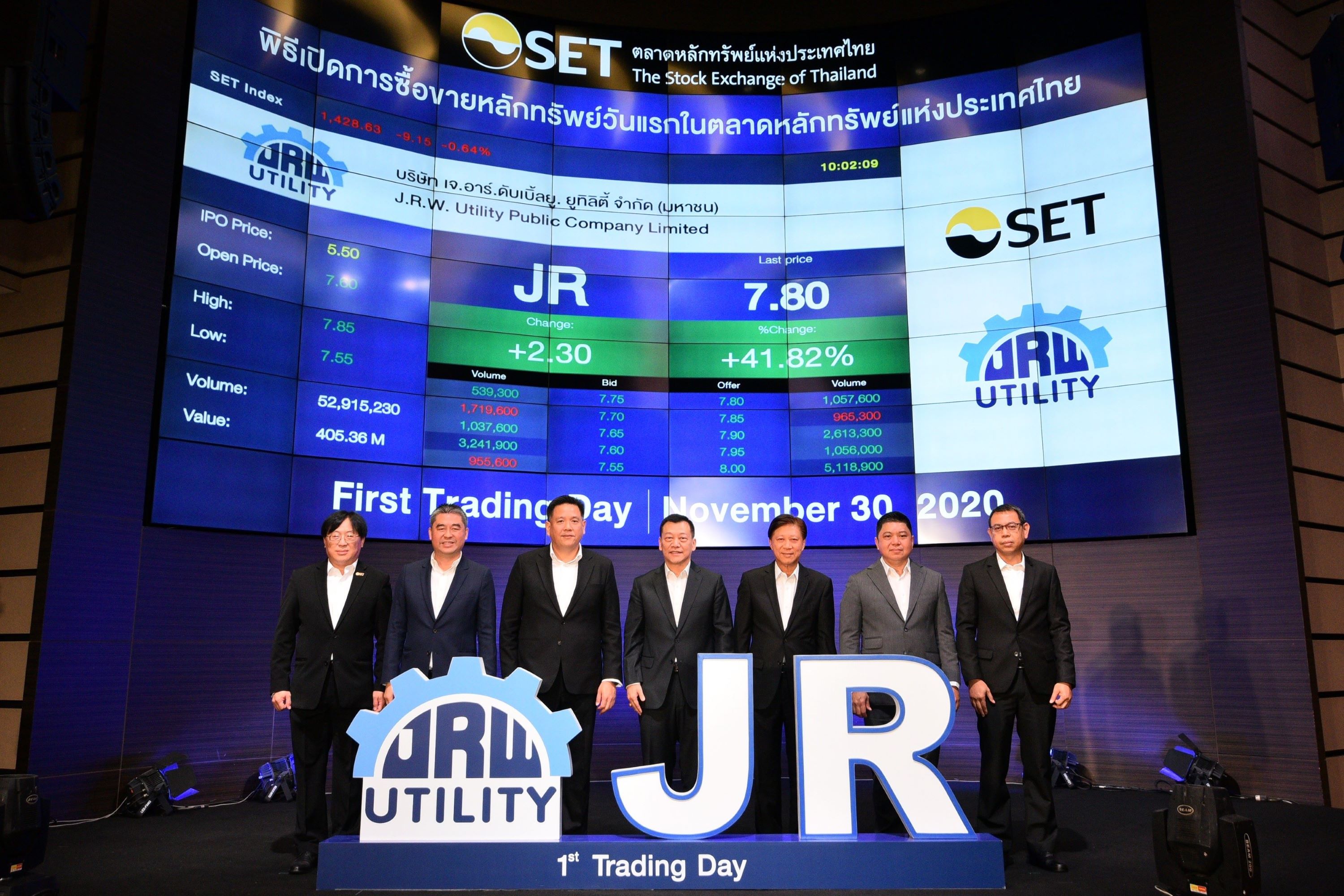 JR เปิดเทรดวันแรกราคาพุ่งเหนือจอง 38.18%