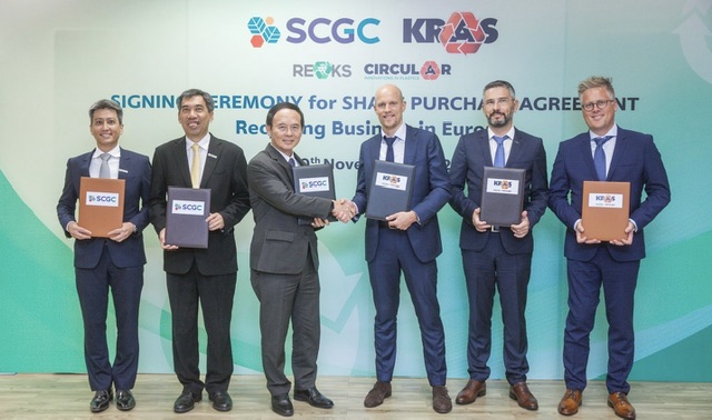 SCGC ซื้อกิจการ Kras บริษัทรีไซเคิลรายใหญ่ของเนเธอร์แลนด์เดินหน้าอย่างครบวงจรตลอดห่วงโซ่ธุรกิจพลาสติกรีไซเคิล เร่งลุยตลาดยุโรปด้วย GREEN POLYMER