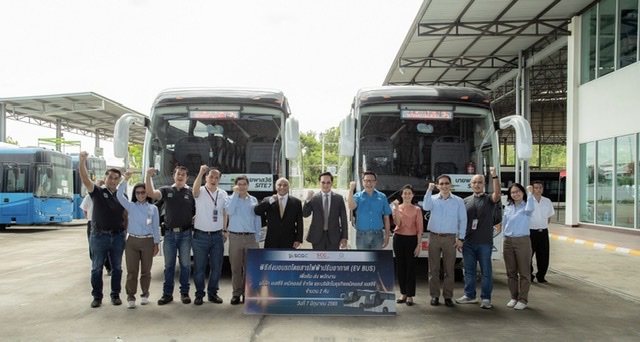 CHO ร่วมกับ SCG Inter ส่งมอบ EV Bus ให้ SCG เคมิคอลล์