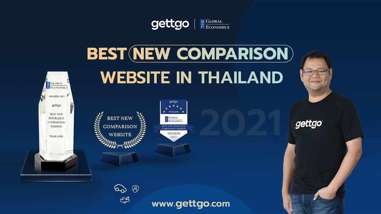 gettgo คว้ารางวัล Best New Comparison Website in Thailand 2021