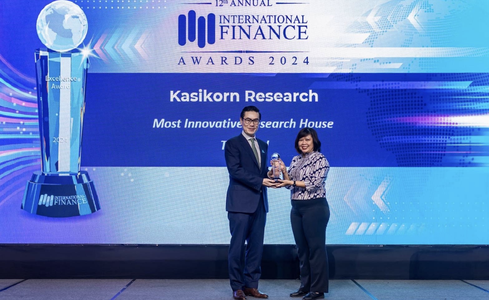 ศูนย์วิจัยกสิกรไทย คว้ารางวัล Most Innovative Research House