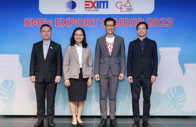 EXIM BANK จับมือ วว. และ CEA จัดโครงการ SMEs Export Studio ปี 2566 สนับสนุน SMEs สร้างแบรนด์ที่แข็งแกร่งและแข่งขันได้ในตลาดโลก