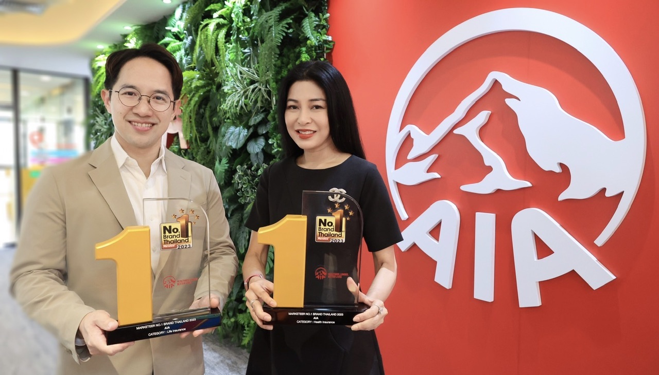 เอไอเอ ประเทศไทย คว้ารางวัล “Marketeer No.1 Brand Thailand 2023” ต่อเนื่องเป็นปีที่ 12