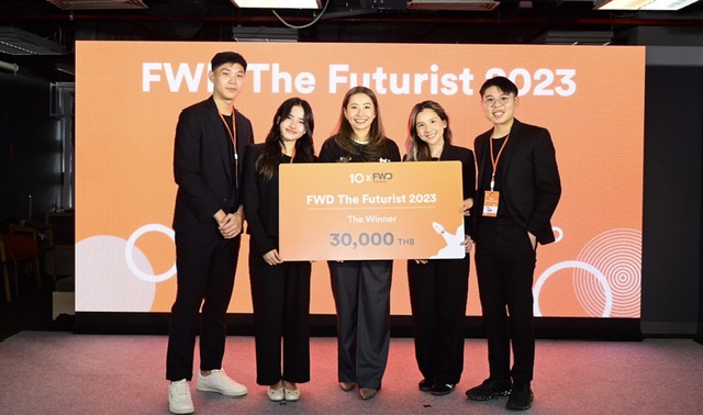 FWD ประกันชีวิต มอบรางวัลผู้ชนะเลิศการแข่งขันโครงการ “FWD The Futurist 2023” สร้างสรรค์นวัตกรรมที่แตกต่างเพื่อร่วมเปลี่ยนมุมมองของผู้คนที่มีต่อการประกันชีวิต