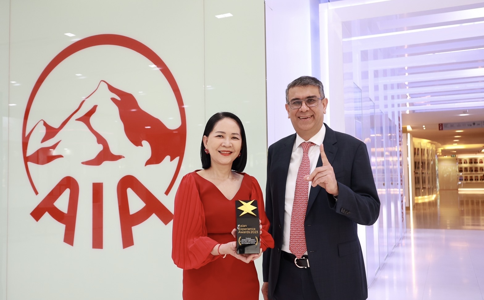 เอไอเอ ประเทศไทย รับรางวัล “Thailand’s Employee Experience of the Year” ประเภทธุรกิจประกันชีวิต จากงาน Asian Experience Awards 2023