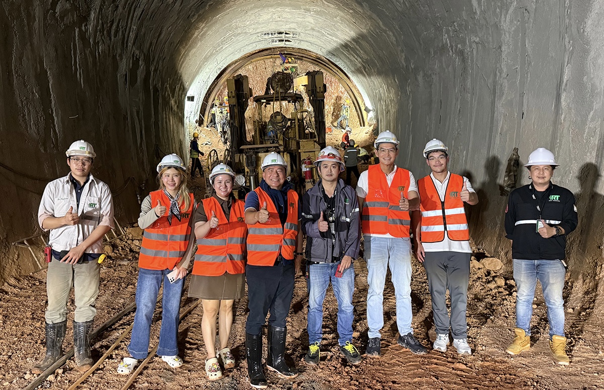 RT ต้อนรับ APM เยี่ยมชมโครงการรถไฟทางคู่ สายเด่นชัย-เชียงราย-เชียงของ ช่วงอุโมงค์แม่กา จ.พะเยา