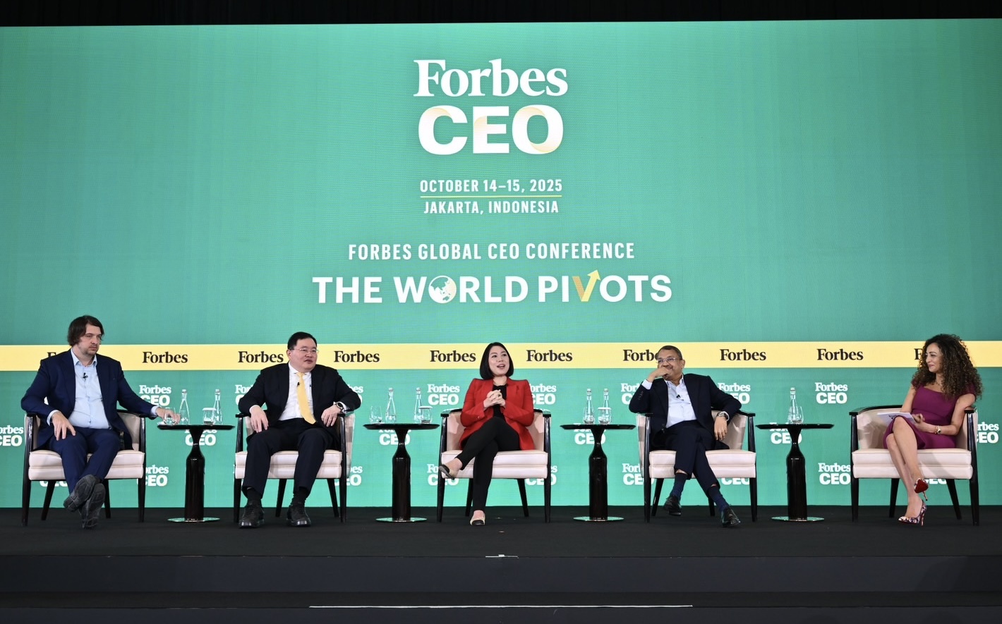 SCG ร่วมเวที Forbes Global CEO Conference 2025 แลกเปลี่ยนแนวคิด Inclusive Green Growth ผสาน AI และเทคโนโลยี สร้างการเติบโตที่ยั่งยืนและแข่งขันได้
