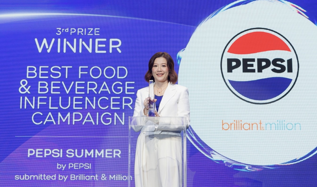 เป๊ปซี่® คว้ารางวัล “Best Food & Beverage Influencer Campaign”โชว์พลังสร้างคอนเทนต์โดนใจคนรุ่นใหม่ ชูความสร้างสรรค์ผสานโลกดิจิทัล
