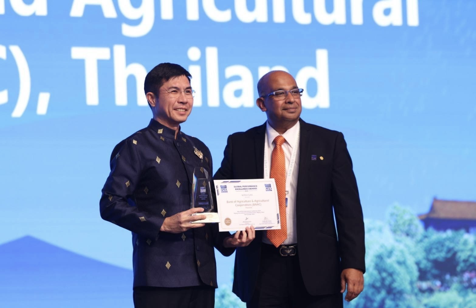 ธ.ก.ส. คว้ารางวัลสุดยอดองค์กรแห่งความเป็นเลิศระดับโลกGlobal Performance Excellence Award 2025 ระดับสูงสุดWorld Class 