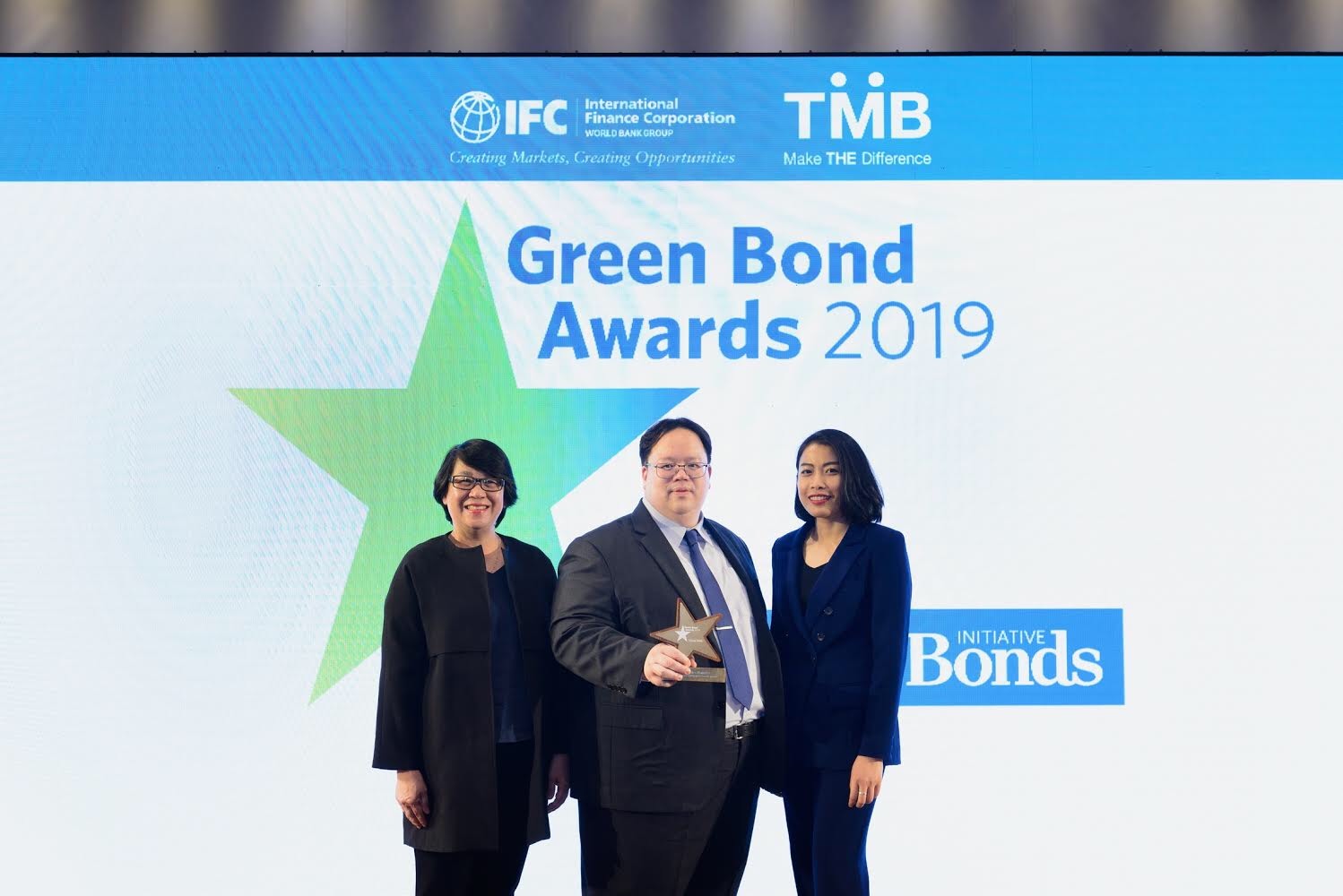 ทีเอ็มบี รับรางวัล ผู้บุกเบิกพันธบัตรสีเขียว Green Bond Pioneer Awards